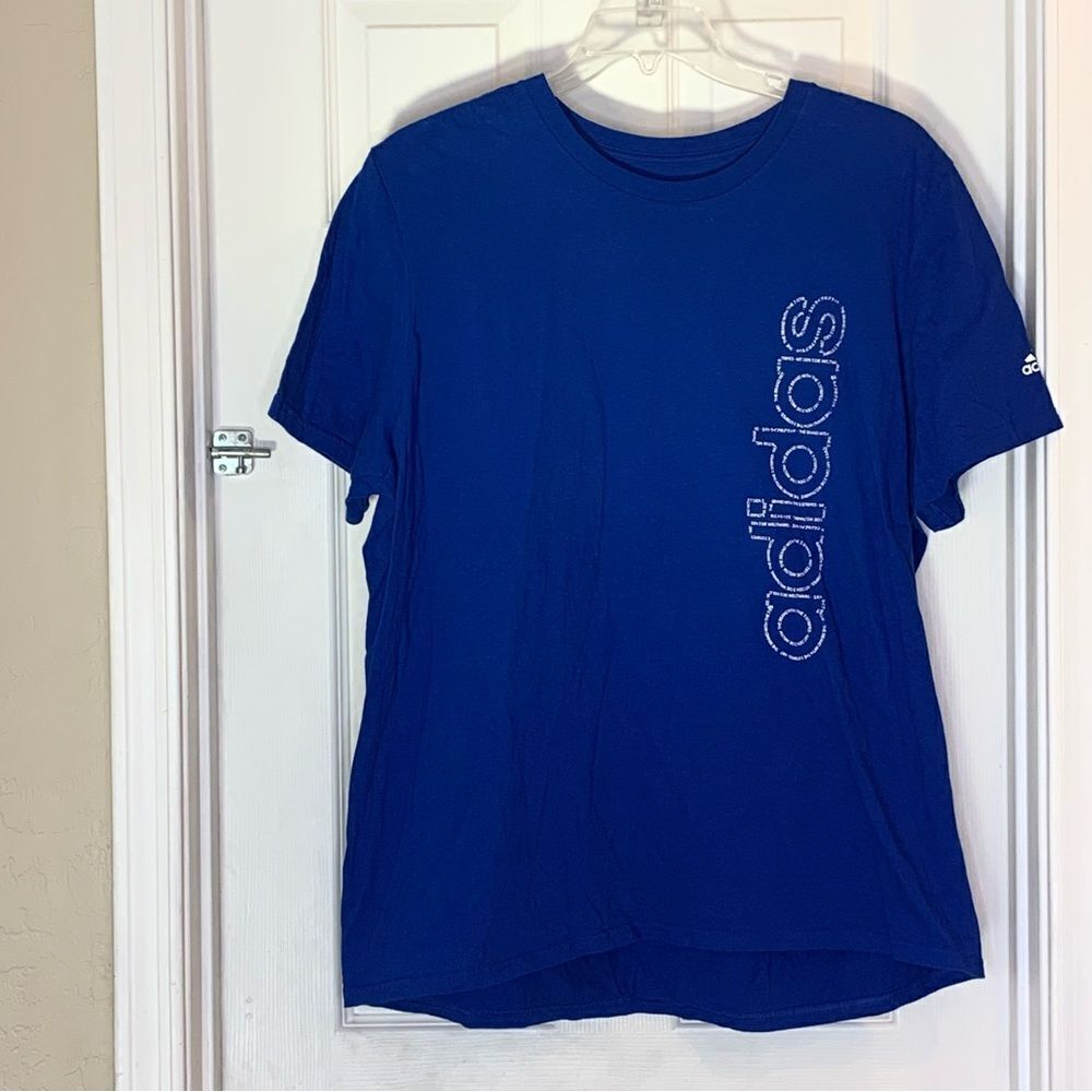 Adidas Amplifier Tee Size 2XL Blue